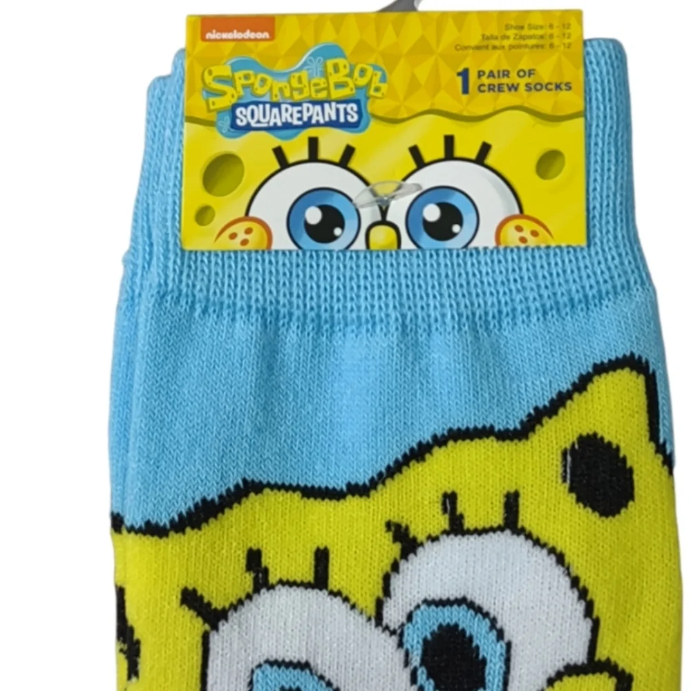 Nickelodeon SpongeBob SquarePants Crew Socks Unisex Bundle And Save